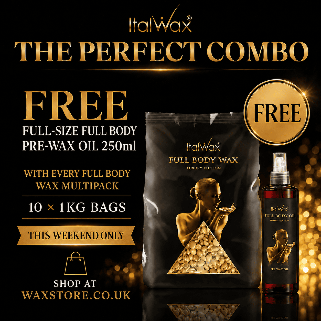 Italwax Luxury Full Body Hypoallergenic Hot Film Wax (Box of 10 Bags - Image 2