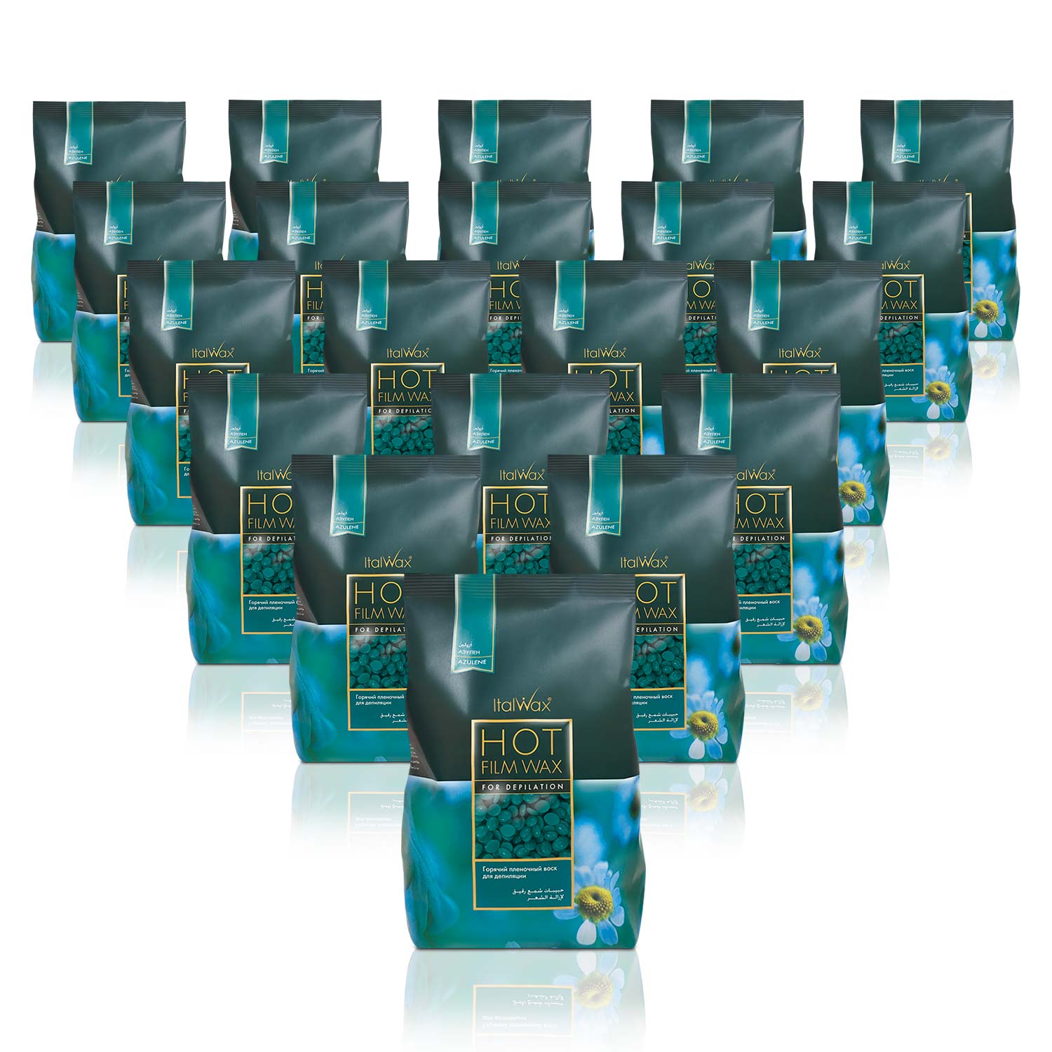 Italwax Film Wax Azulene 500g - Box of 20 bags