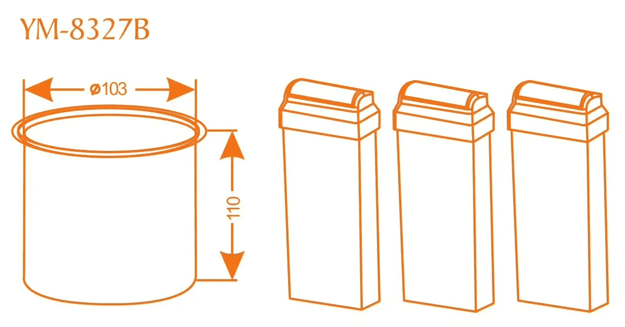 Italwax Combined Heater 3*100ml + 800ml - Image 2