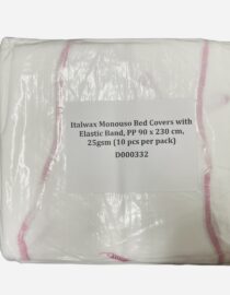 Italwax Monouso Bed Covers with Elastic Band, PP 90 x 230 cm, 25gsm (10 pcs per pack)