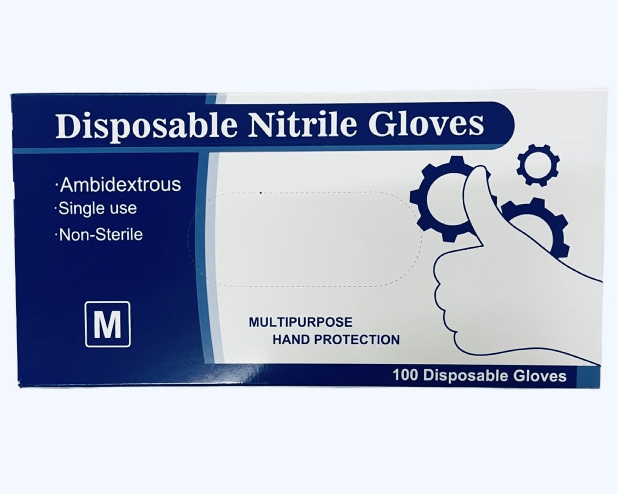 Disposable Nitrile Gloves – Blue (100 pcs) - Image 5