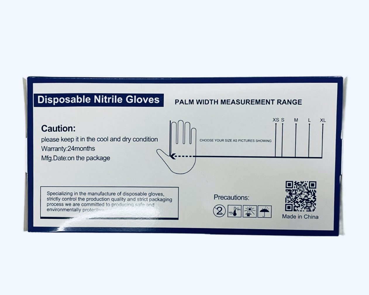 Disposable Nitrile Gloves – Blue (100 pcs) - Image 4