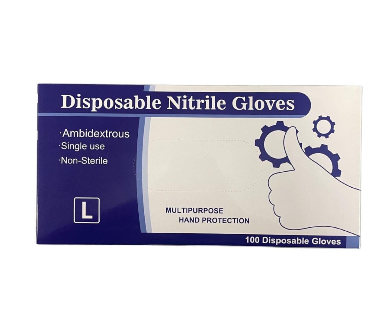 Disposable Nitrile Gloves – Blue (100 pcs)