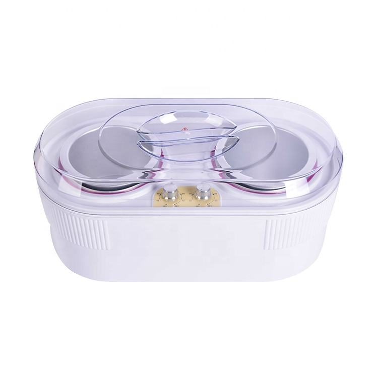 Italwax Double Wax Pot Heater 450ml + 450ml with 2 Pots & Lids - Image 4