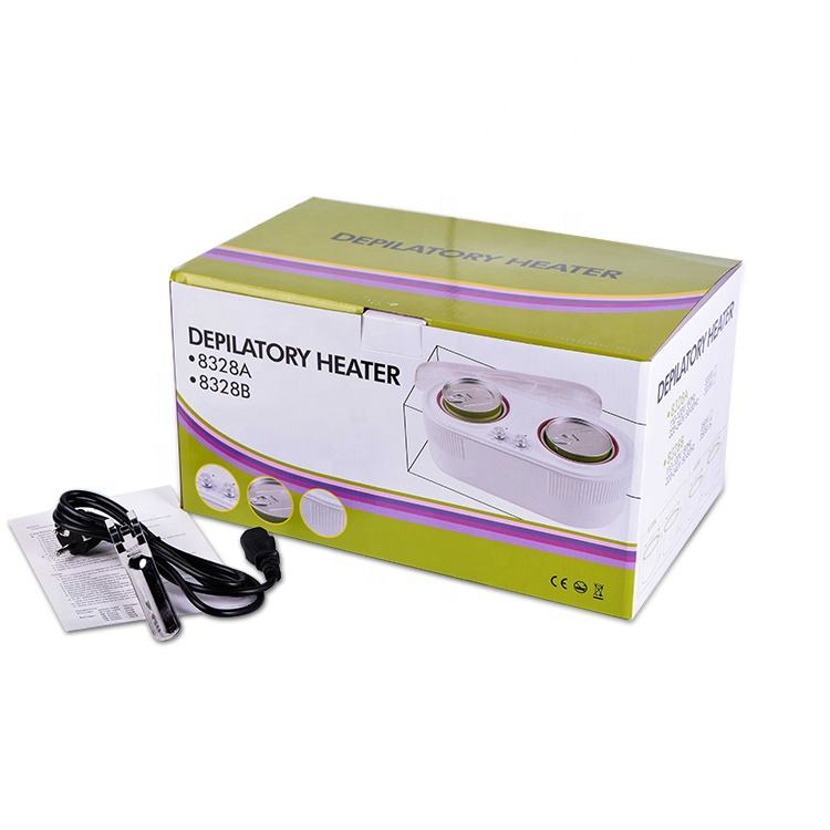 Italwax Double Wax Pot Heater 450ml + 450ml with 2 Pots & Lids - Image 3